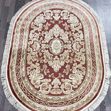 Ковер бельгийский 5052498220 KUNDUZ (Вискоза, бежевый, красный)
