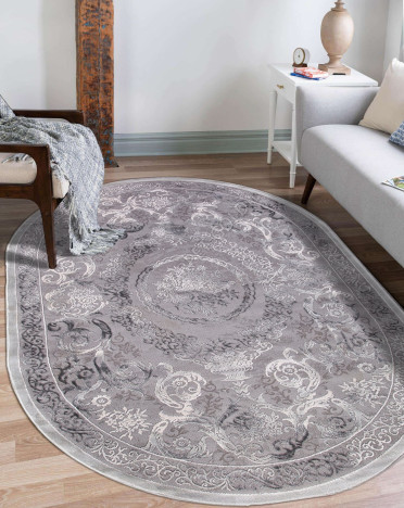 Ковер турецкий 03760A ARMINA (Хит-сет, серый)