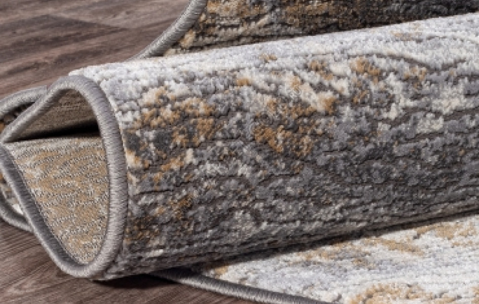 Ковер российский D777 BEIGE GRAY овальный - коллекция SERENITY