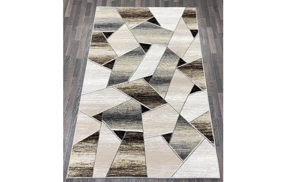 Турецкий ковер 40676D_ACIK GRI / KOYU GRI