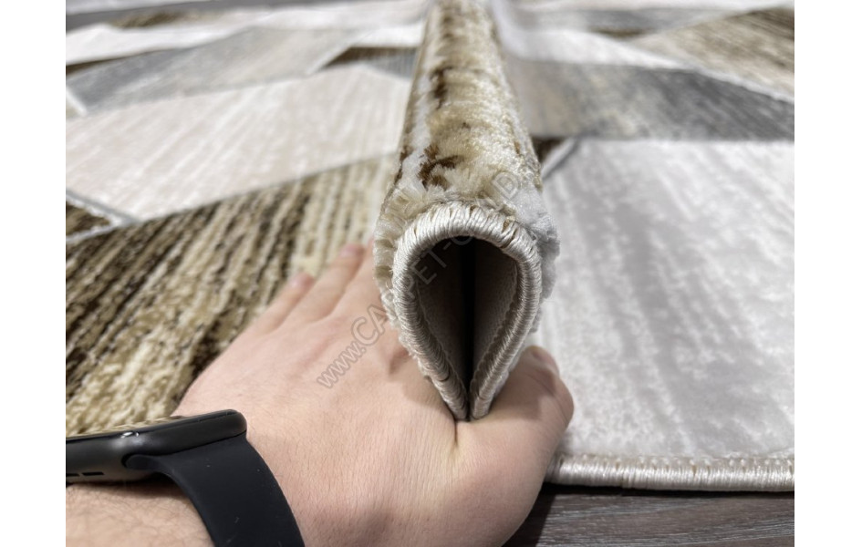 Турецкий ковер 40676D_ACIK GRI / KOYU GRI