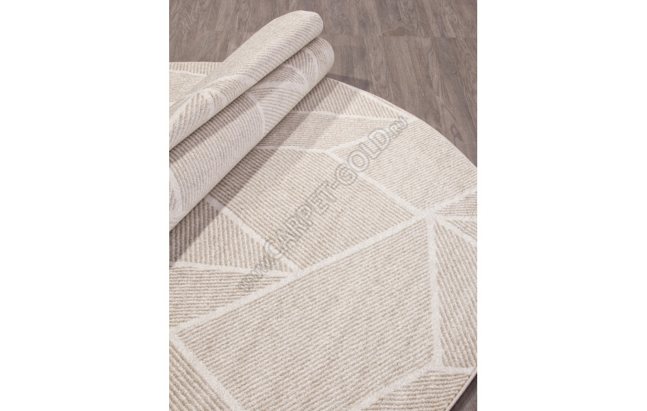 Ковер F057 - BEIGE - Овал - коллекция TORNADO