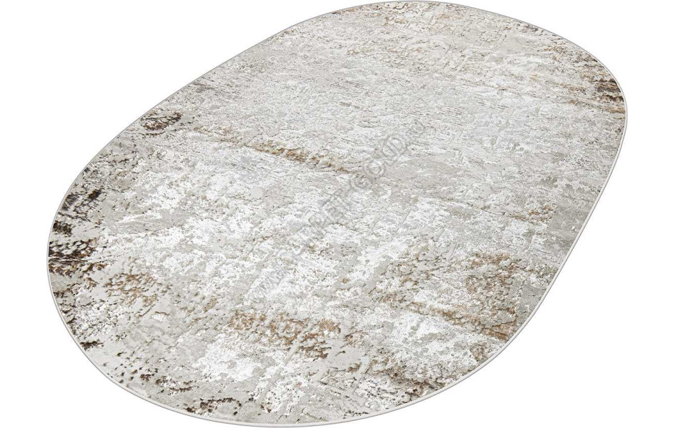 38551A OVAL BROWN FLS / CREAM Eliza
