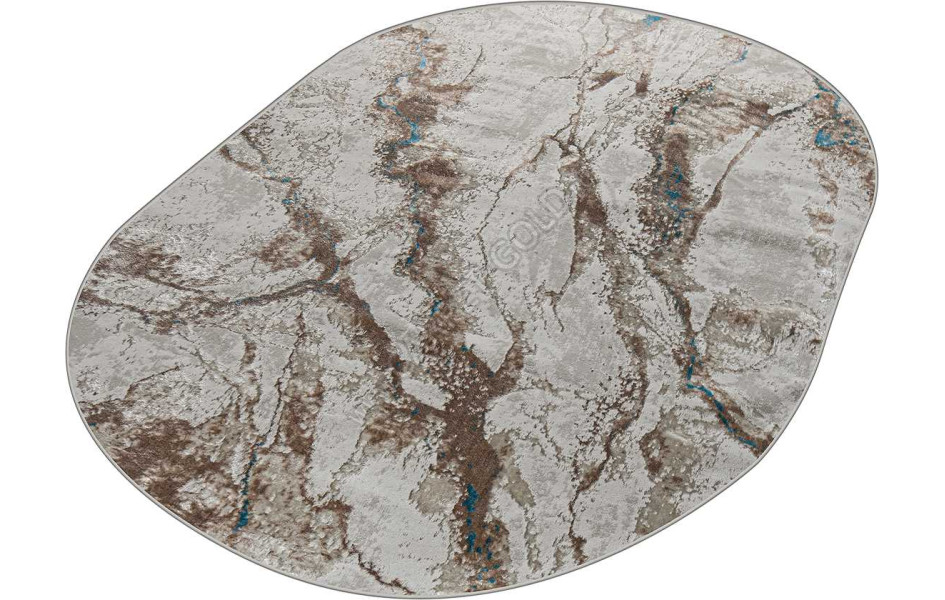 38552A OVAL BLUE FLS / CREAM FLS Eliza