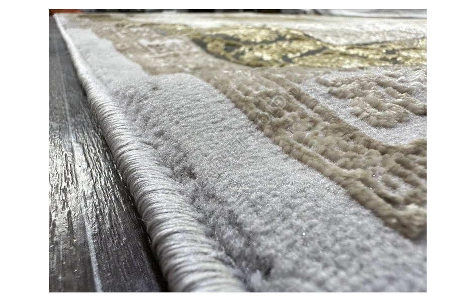 Ковер турецкий Lisa AA610A_IVORY MUSTARD овал