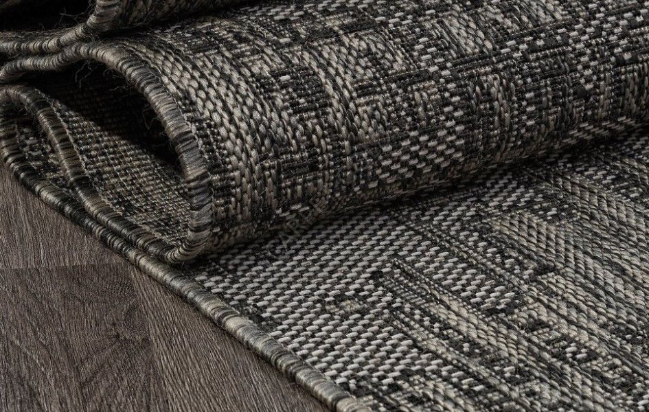Ковер S144 - BLACK-GRAY - Прямоугольник - коллекция KAIR