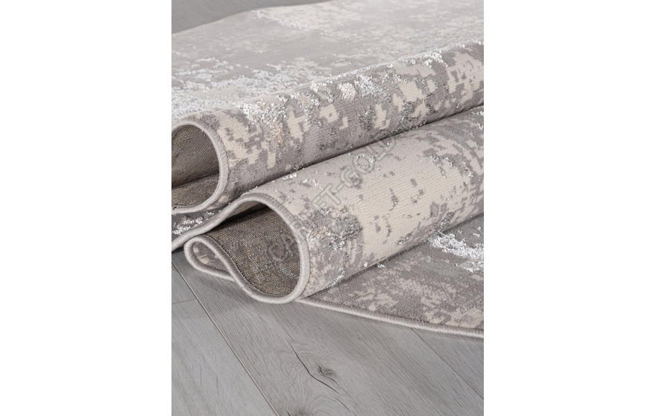 Ковер F477 - GRAY-BEIGE - Овал - коллекция LIMAN