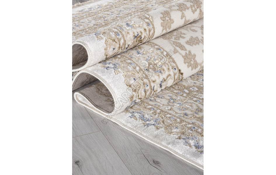 Ковер 27239A - CREAM / BLUE - Прямоугольник - коллекция MOSSO